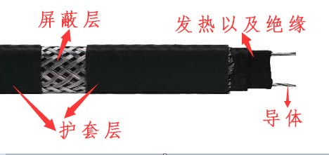 自限温电伴热带结构图