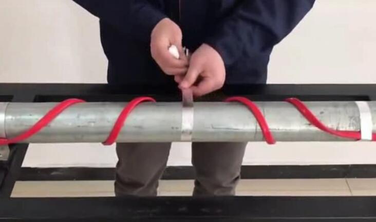 管道电伴热带安装